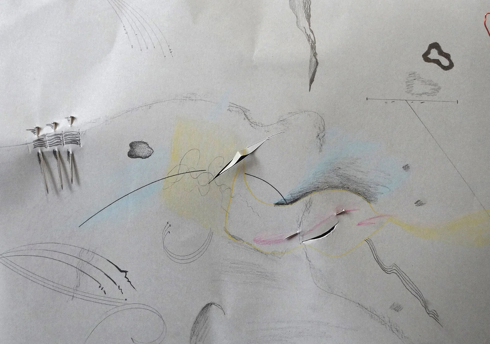  collage on paper, 8H x 11.7W in, 2021 