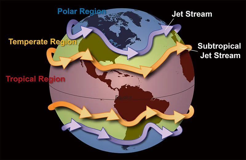 Noaa Jet Stream Map Current _ What is the jet stream? – CEMK