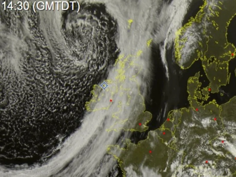 BRIGHTER WEATHER WITH SUNNY SPELLS NOW SPREADING FROM THE WEST - WEATHER UPDATE