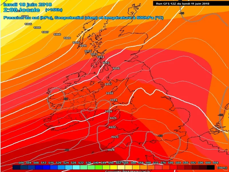 SIGNALS THAT HIGH PRESSURE FROM THE AZORES MAY BUILD OVER IRELAND NEXT WEEK BRINGING BACK WARMER WEATHER