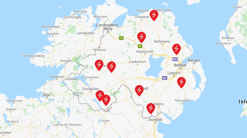 Power cuts in Northern Ireland this morning