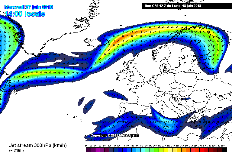 High pressure north of Ireland at the start of Ireland
