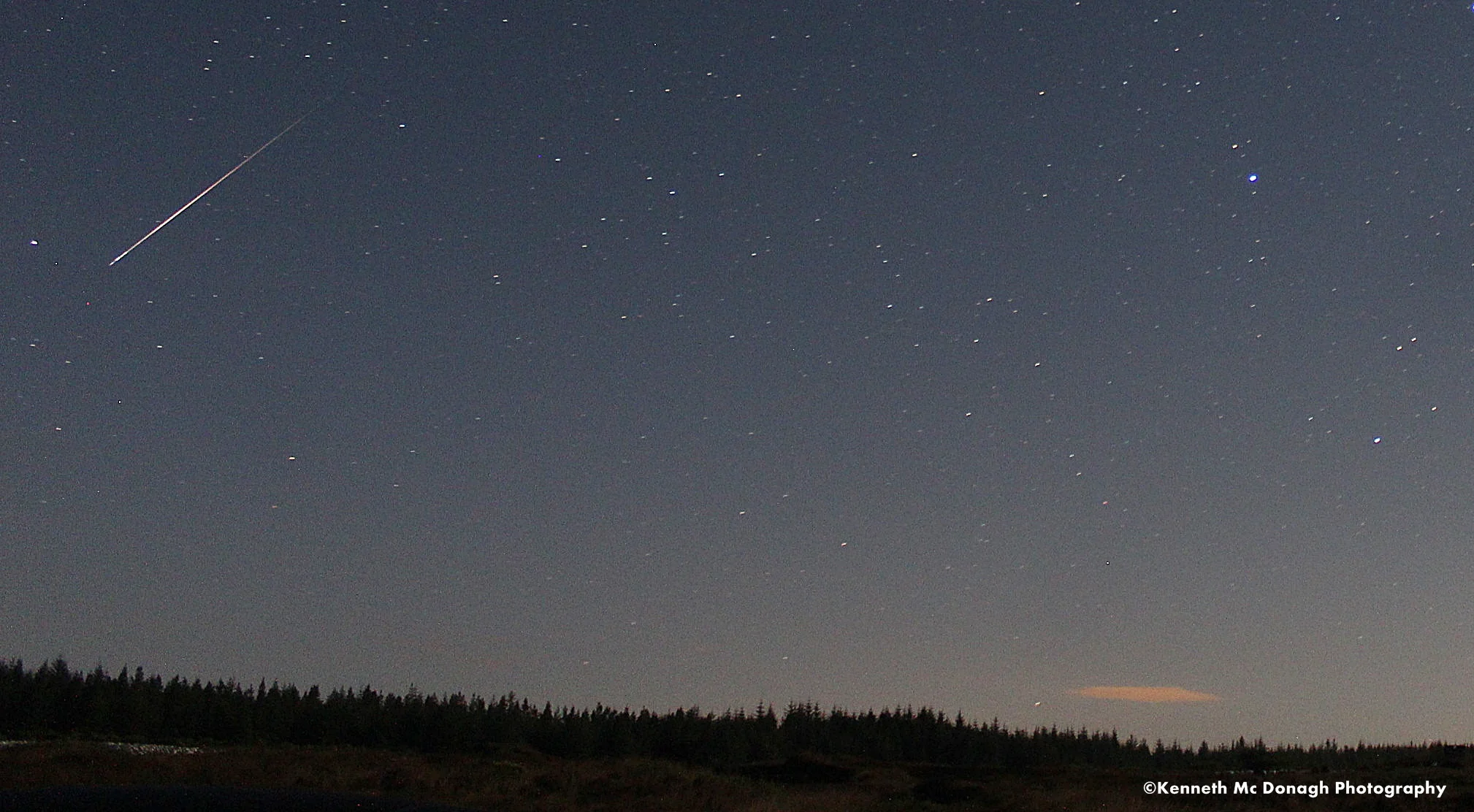 Perseid meteor Photo Donegal Weather Channel.&nbsp;Location Donegal Ireland