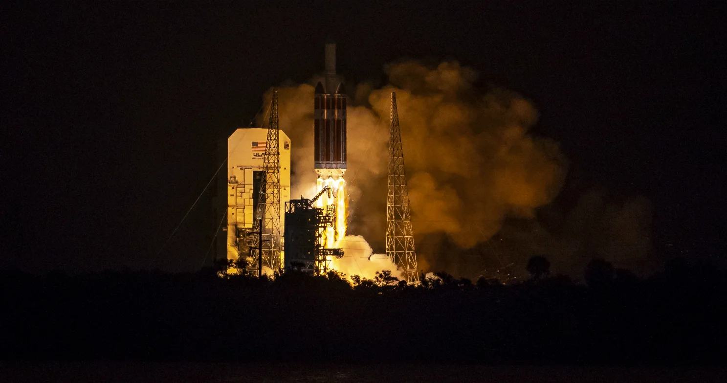 The United Launch Alliance Delta IV Heavy rocket launches NASA's Parker Solar Probe to touch the Sun, Sunday, Aug. 12, 2018, from Launch Complex 37 at Cape Canaveral Air Force Station, Florida. Parker Solar Probe is humanity’s first-ever mission int…