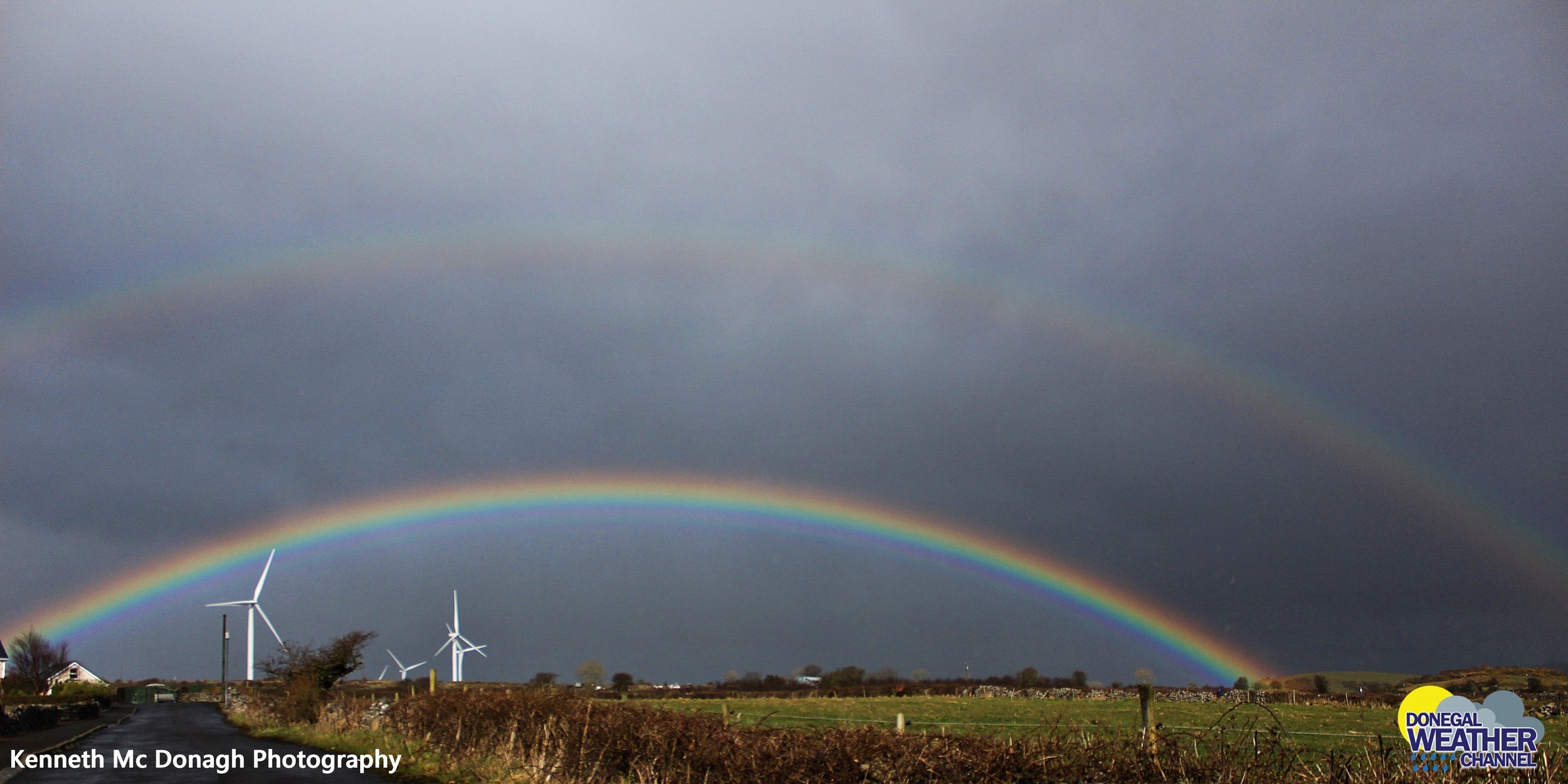 Vivid Double Rainbow Donegal Ireland
