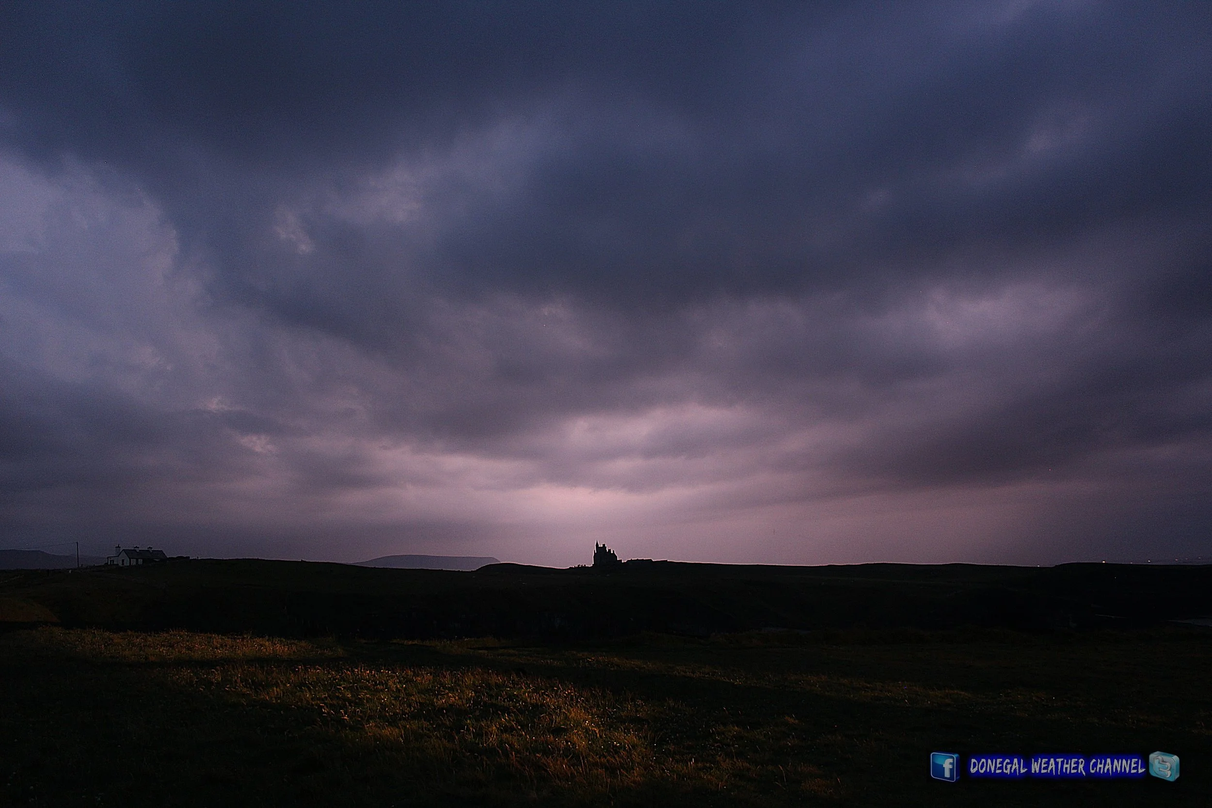 Lightning over Mullaghmore Co.Sligo