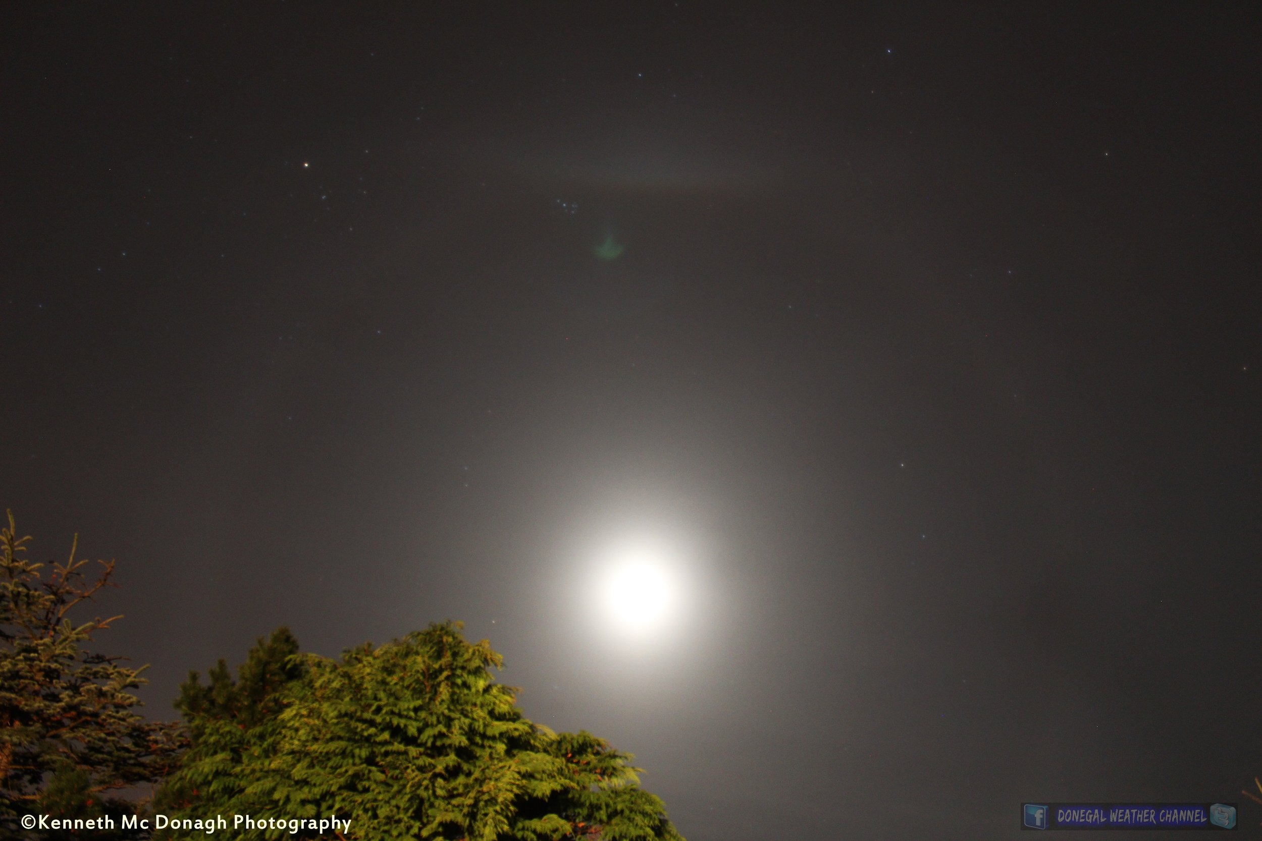 Lunar Halo over South Donegal 