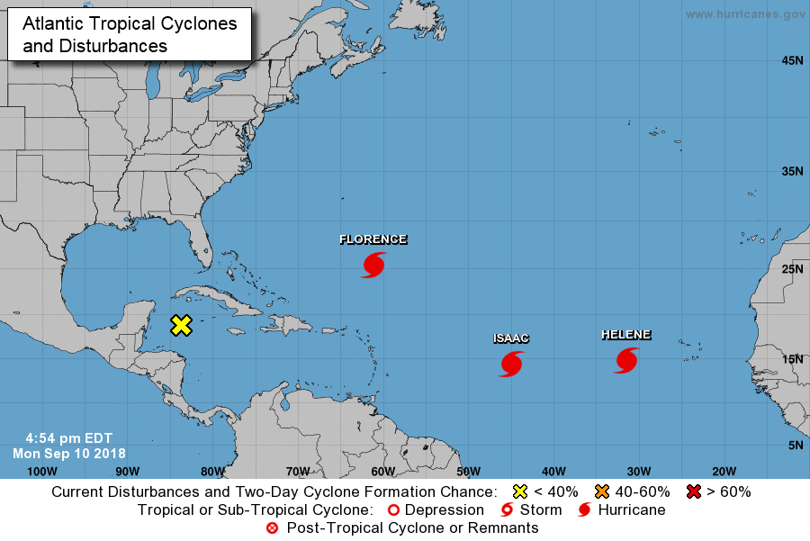 3 Hurricanes currently in the tropical Atlantic