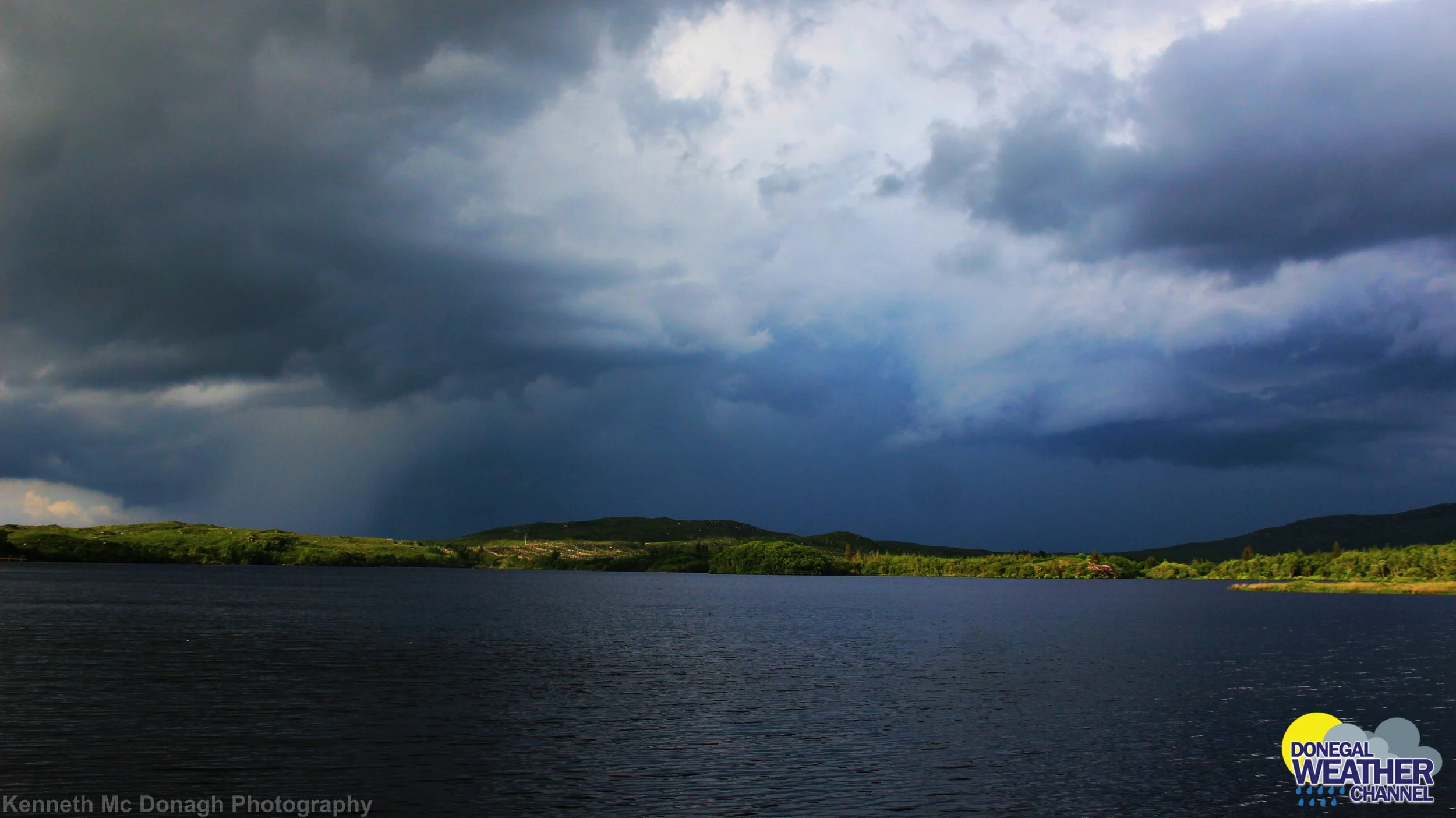 Lough Unshin thunderstorm Donegal