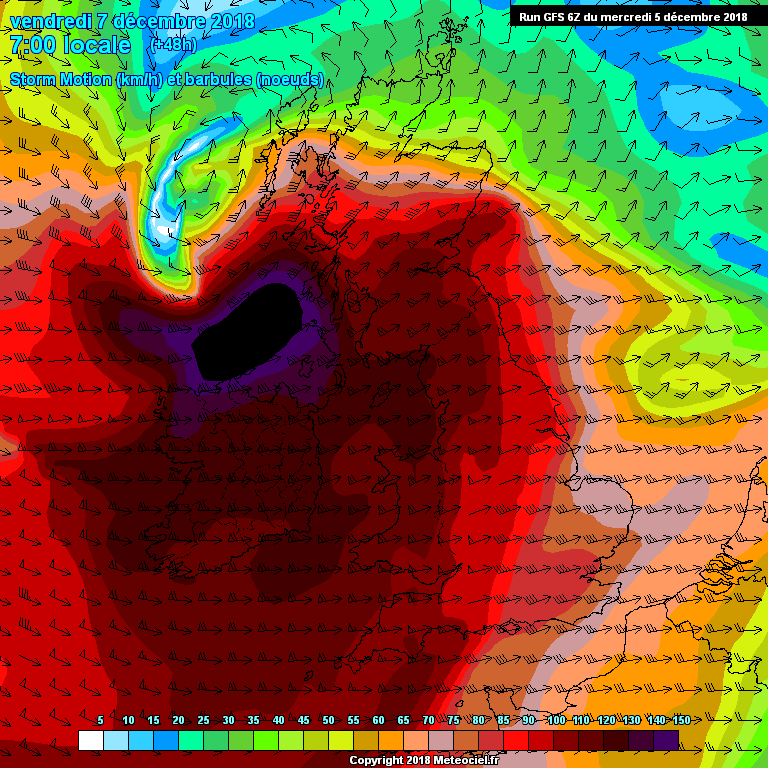 SEVERE AND DAMAGING WIND GUSTS POSSIBLE ACROSS WESTERN, NORTHWESTERN AND NORTHERN PARTS OF IRELAND FRIDAY MORNING 