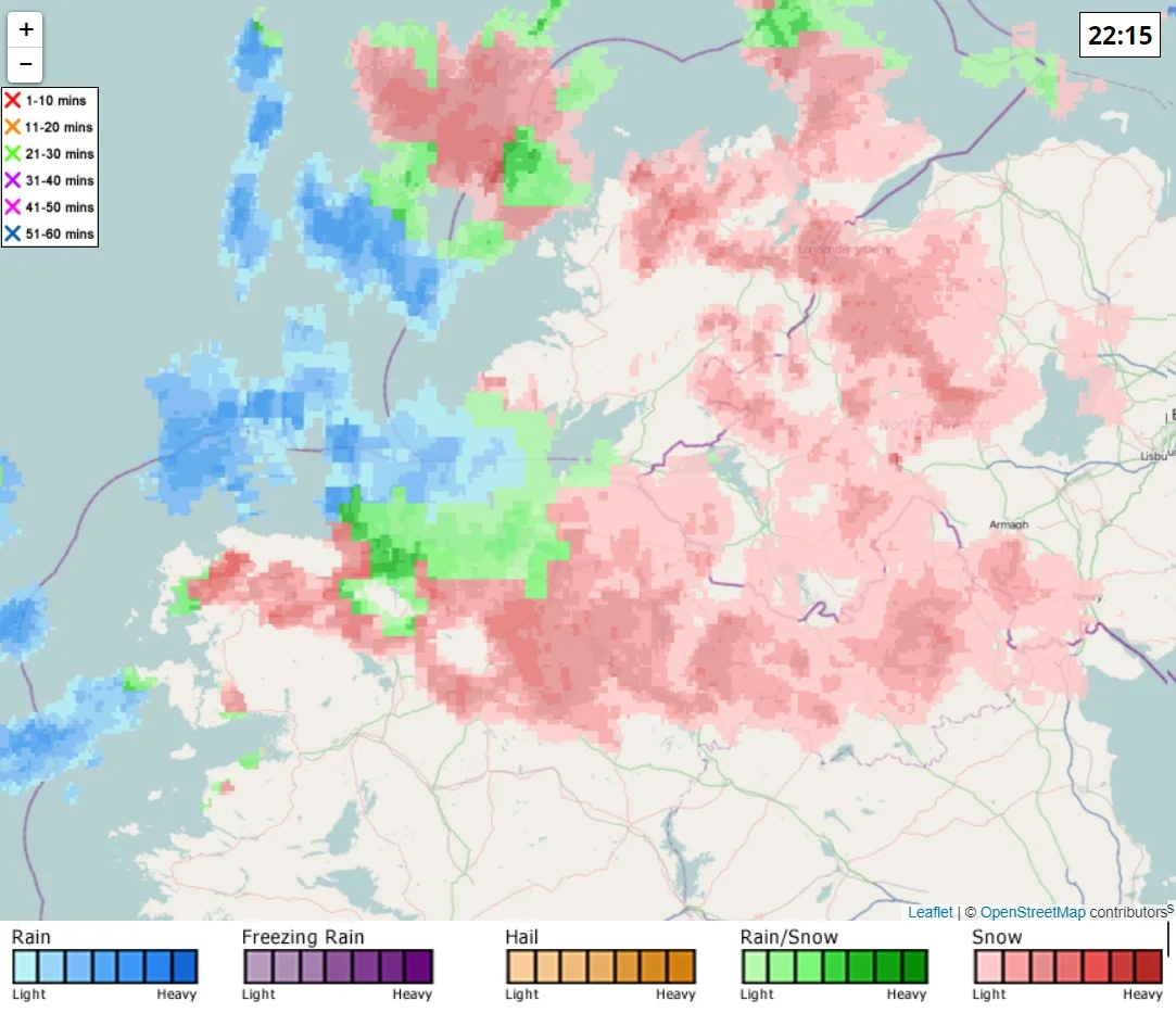 Snowfall radar