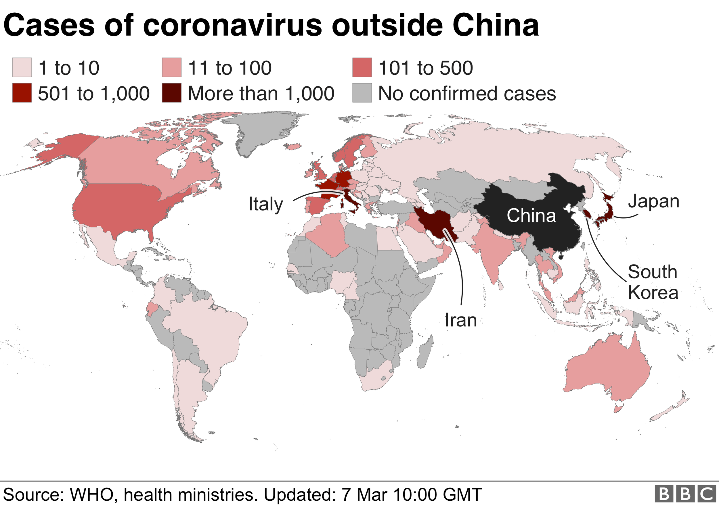 Latest update on the Coronavirus from across the world