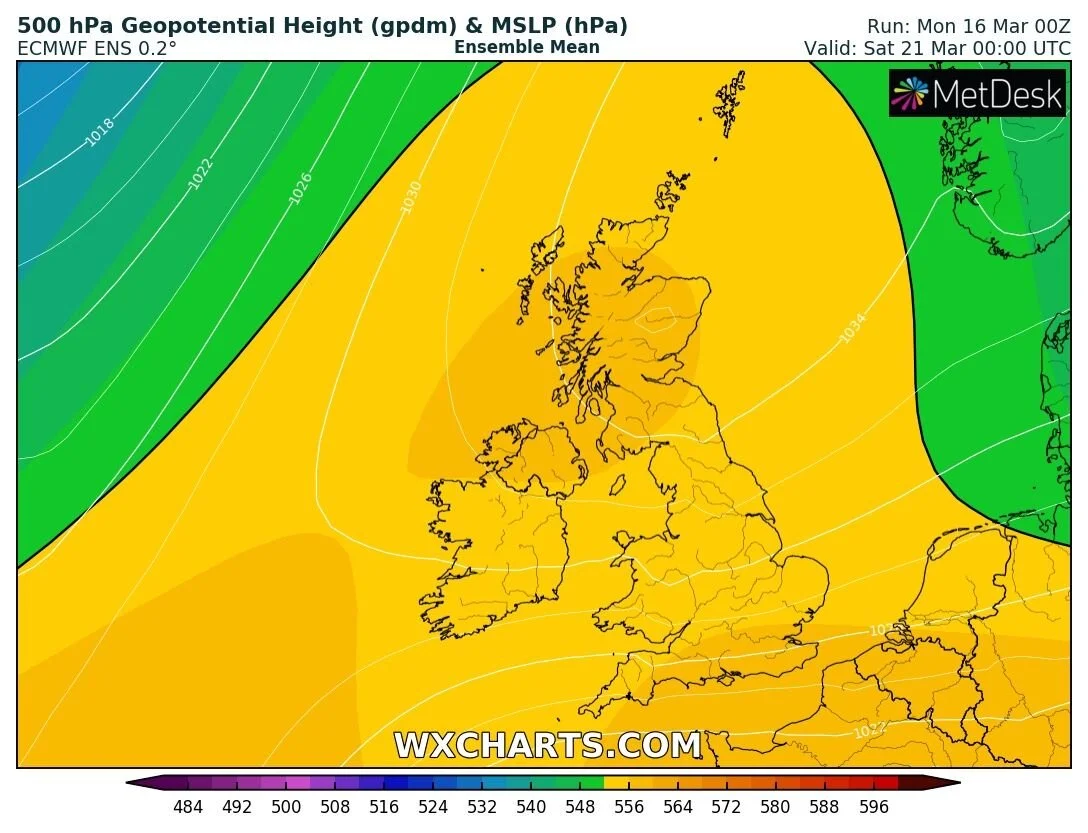 Drier weather from Wednesday on with sunshine as high pressure builds