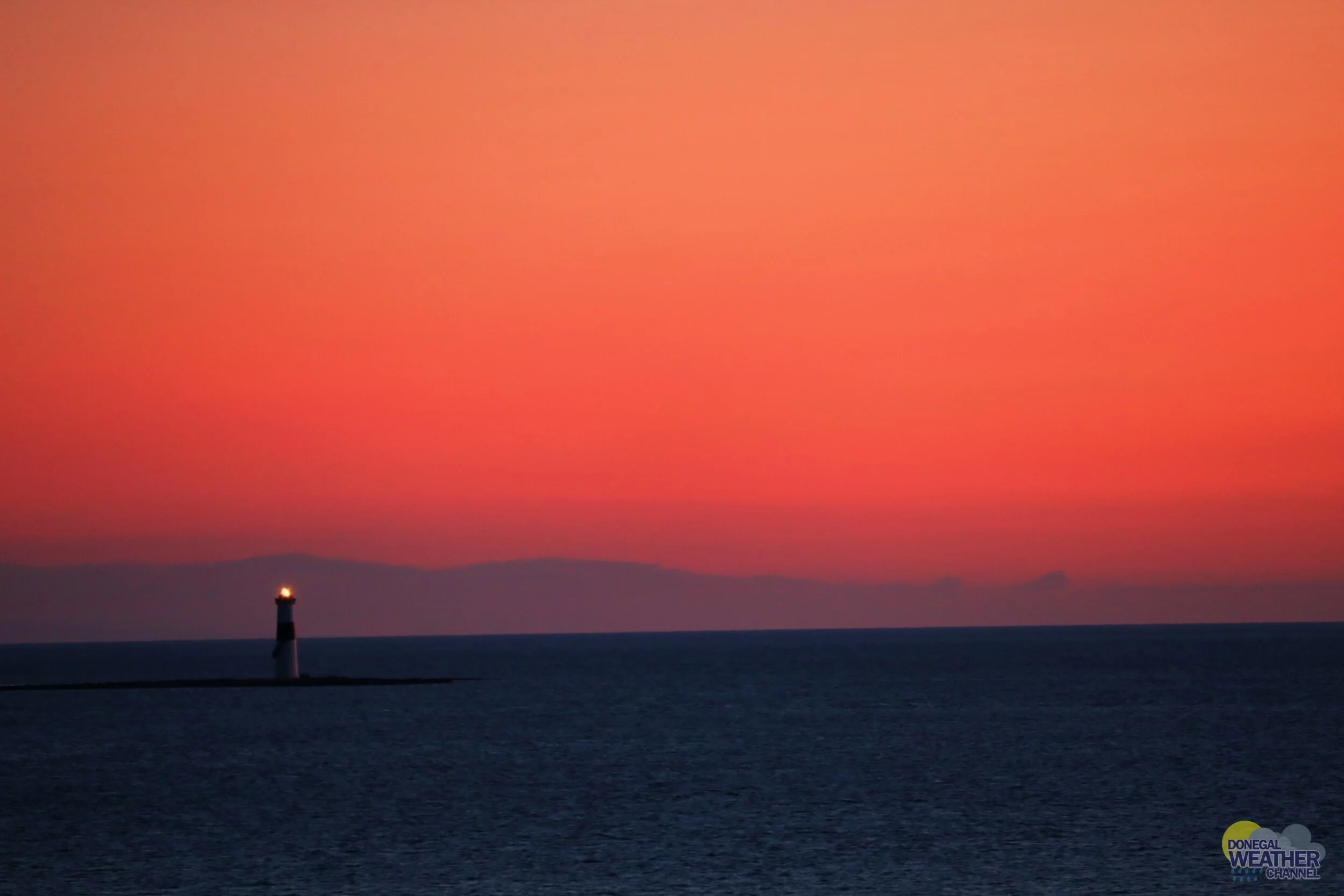  Lighthouse sunset from Rosses Point Co,Sligo along the wild Atlantic Way 