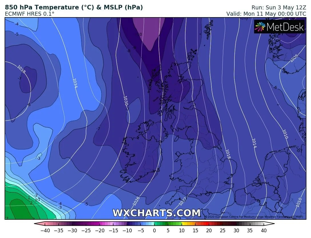 Nice spells of sunshine for many much of the week but possible turning very cold next weekend with Arctic air