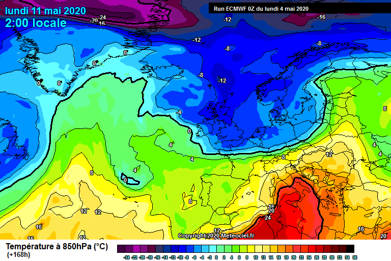 Turning very cold at the end of this weekend with Arctic airmass over Ireland 
