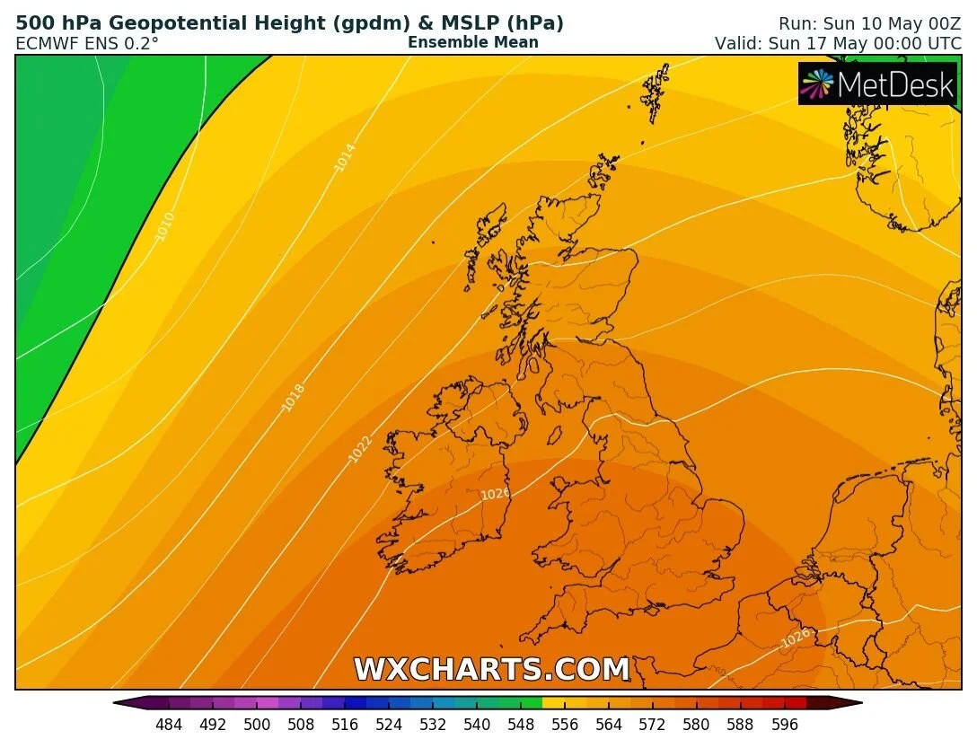 Another long dry spell ahead with no rain for many the next 7 days