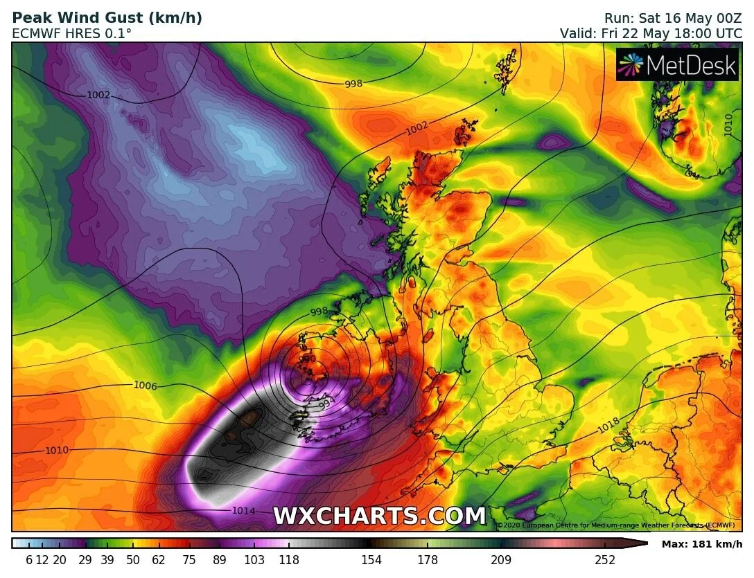 Tropical storm could come close to Ireland at the end of next week with stormy weather