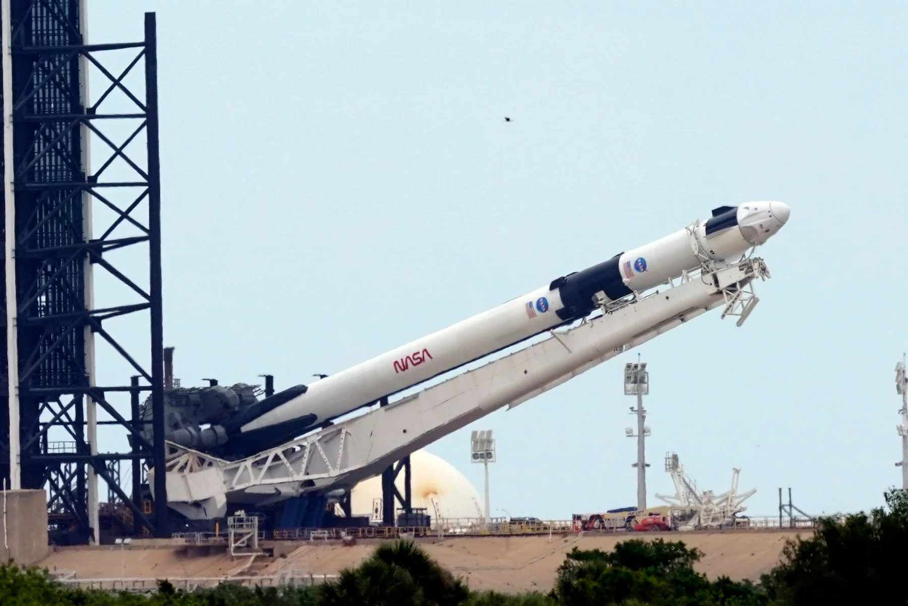 Space X flight taking astronauts to the international space station should be visible over Ireland tonight 