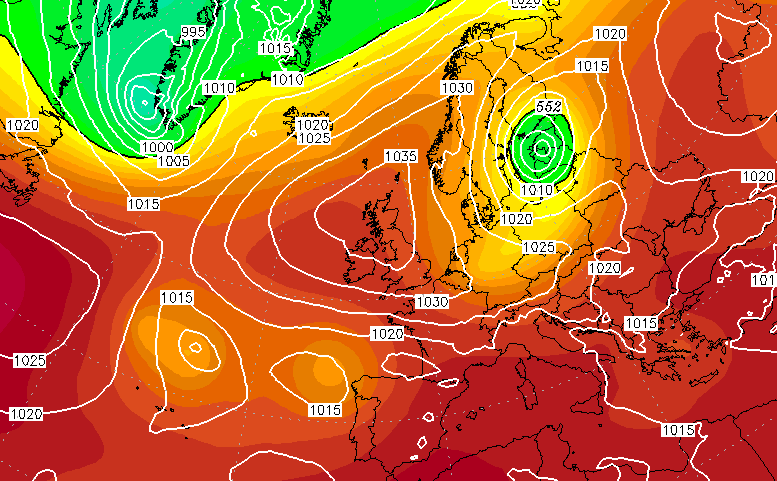 High pressure to build later next week to give way to much more settled weather
