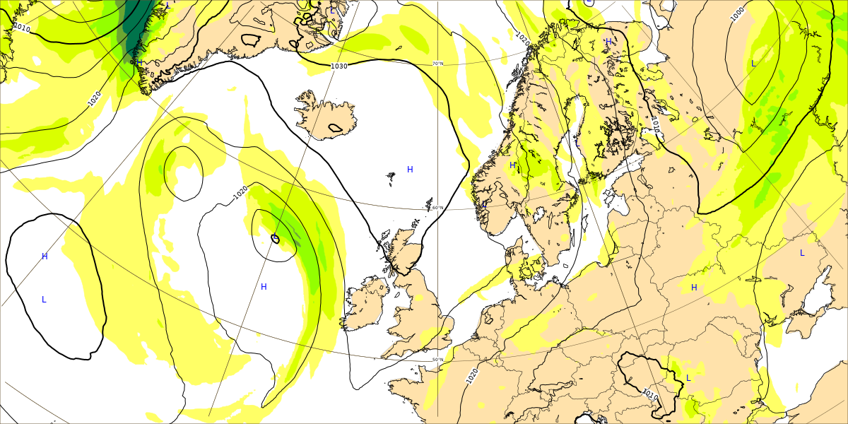 High pressure building over the rest of the week to give good sunshine and dry weather for most