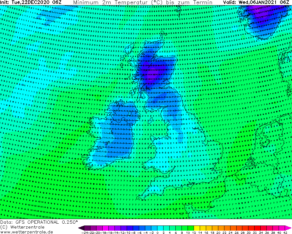 The end of December to end with Arctic air across Ireland &amp; the UK with snow and a long cold spell on the cards