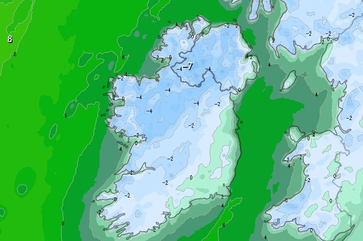 Some parts of the west and northwest possibly seen there coldest night in years