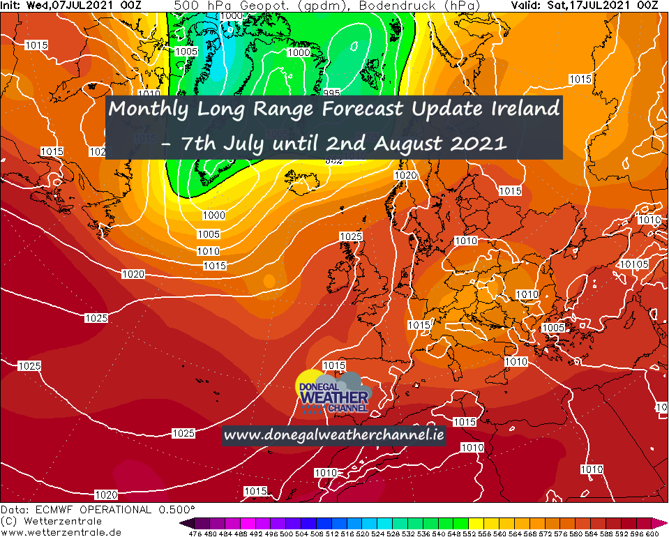 Donegal Weather Channel Monthly Long Range Forecast Ireland