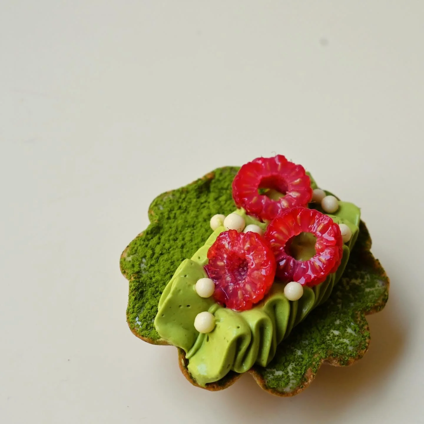 This week&rsquo;s highlights

1. Matcha, Raspberry + White Chocolate
Matcha frangipane, raspberry gel, white chocolate cremeux, matcha cream, raspberry

2. + 3. Yuzu, Miso + White Chocolate Choux Ring
Choux au Craquelin, yuzu curd, white chocolate mo