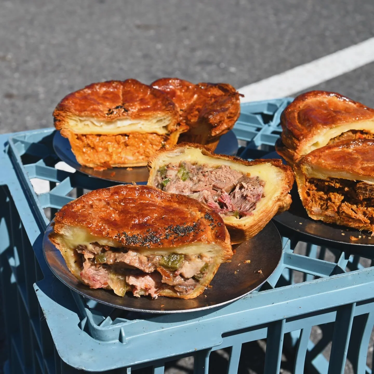 Pies pies pies!

All the pastry mixed, laminated, rolled and moulded in house. Baked fresh every day we are open. 

Not gonna lie, It&rsquo;s a monster of a job, days in the making. Every day we&rsquo;re prepping (Monday - Sunday) there is some kind 