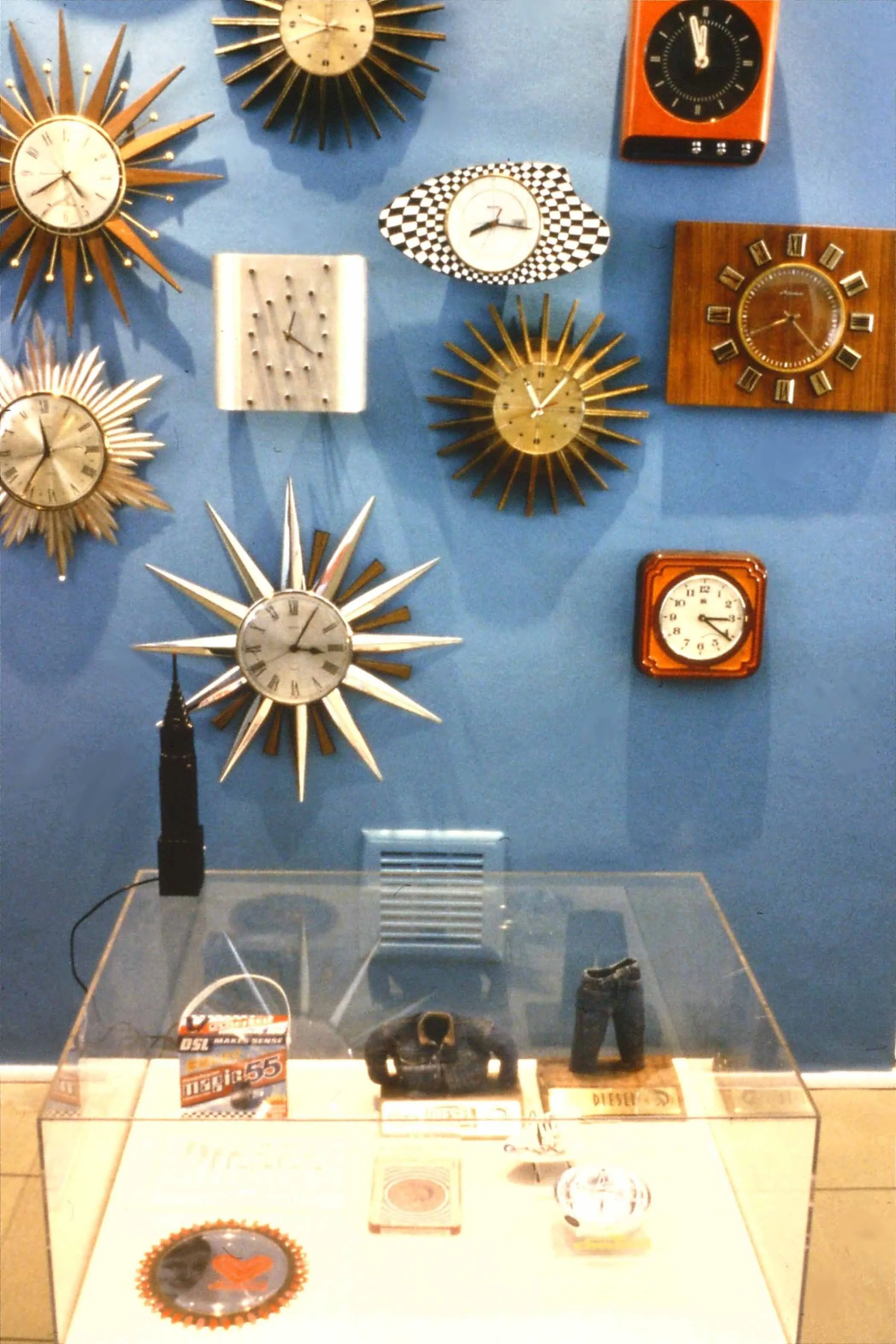 Vintage Clocks I Case display