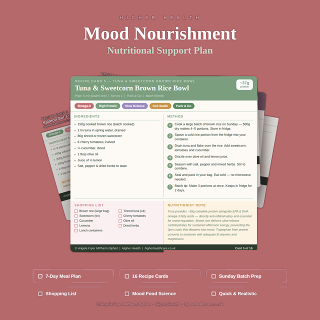 Mood Nourishment Meal Plan
