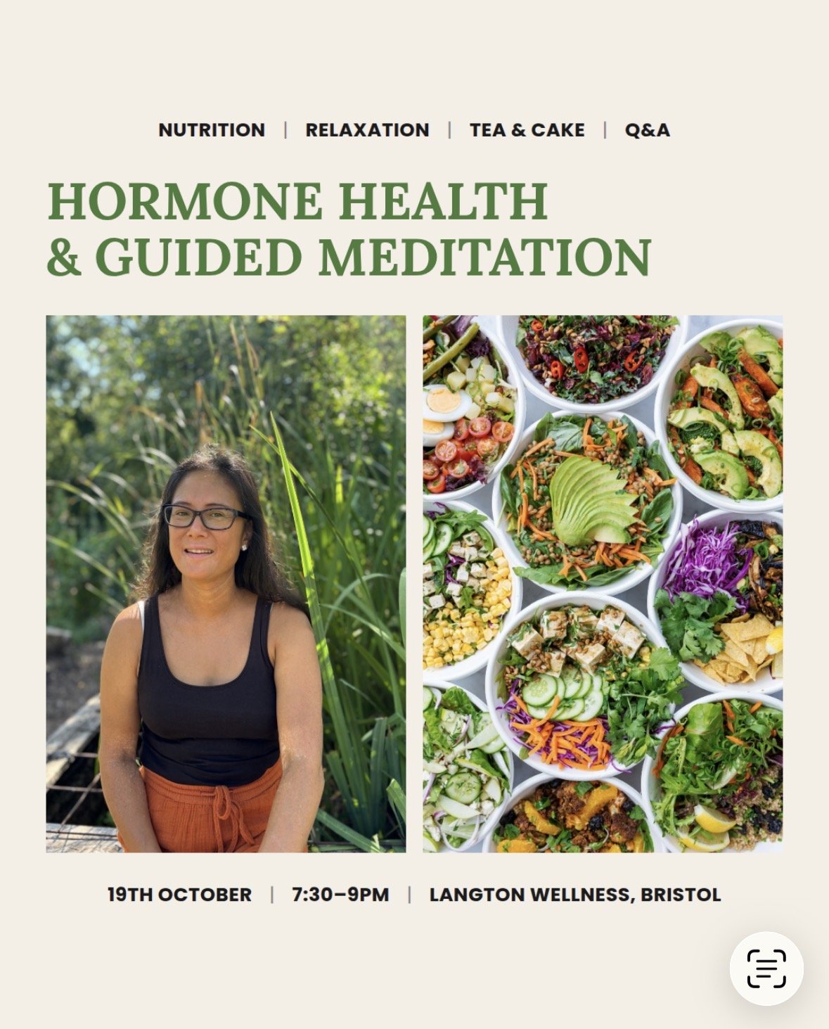 Hormone Health & Guided Meditation Workshop — 19th October 7:30-9pm