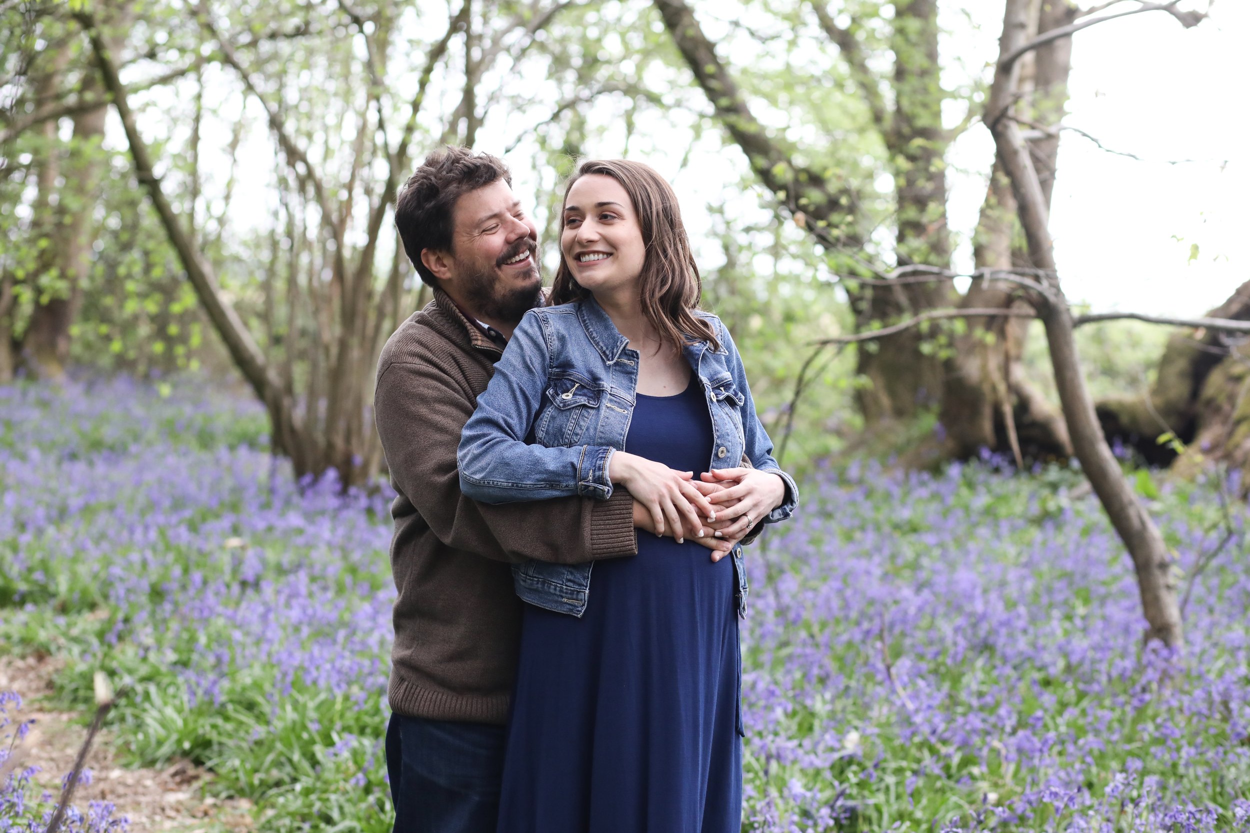 Maternity photo shoot in Berkshire | Bluebell pregnancy photos with Sarah & Bob96 choice .JPG
