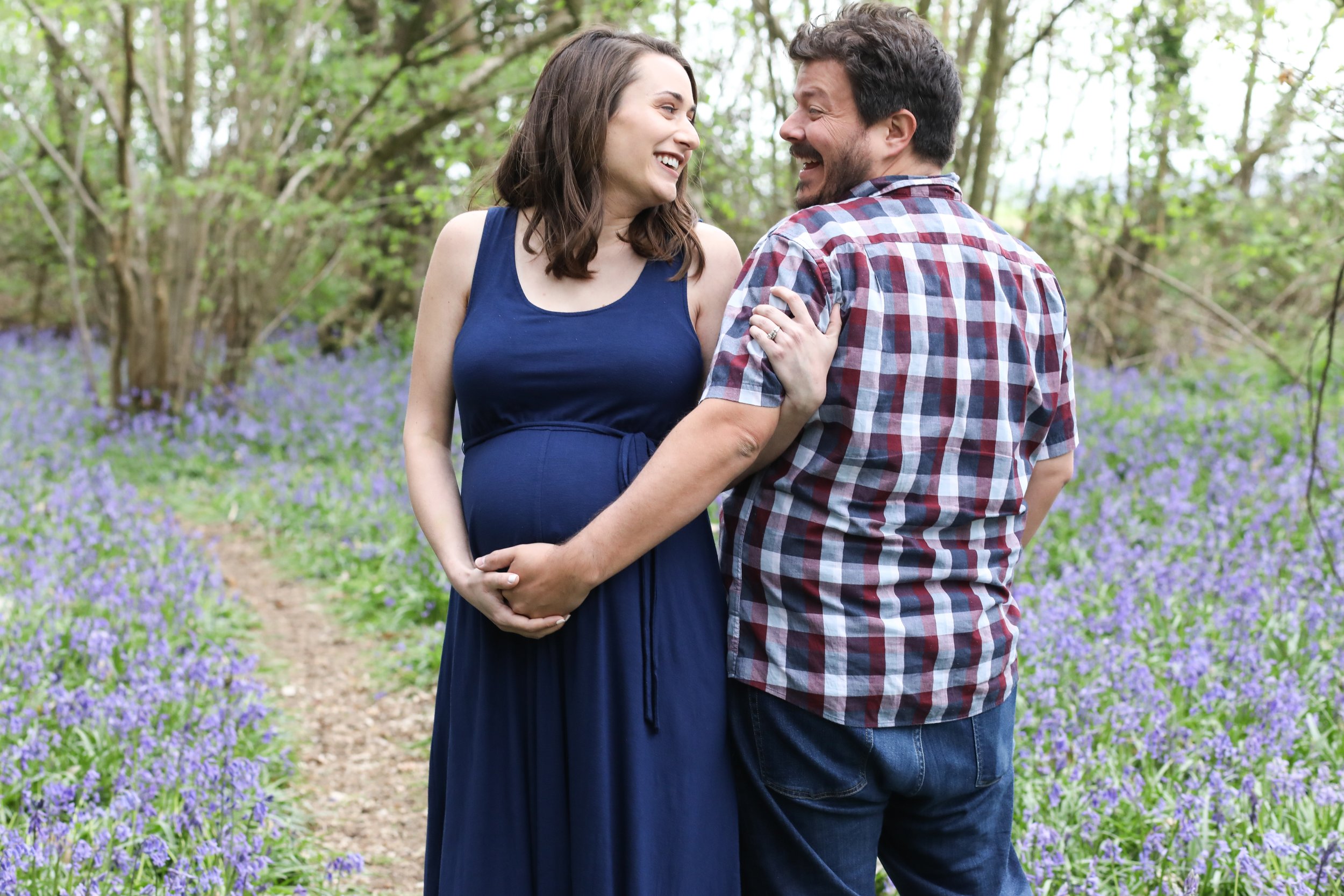 Maternity photo shoot in Berkshire | Bluebell pregnancy photos with Sarah & Bob104 choice .JPG