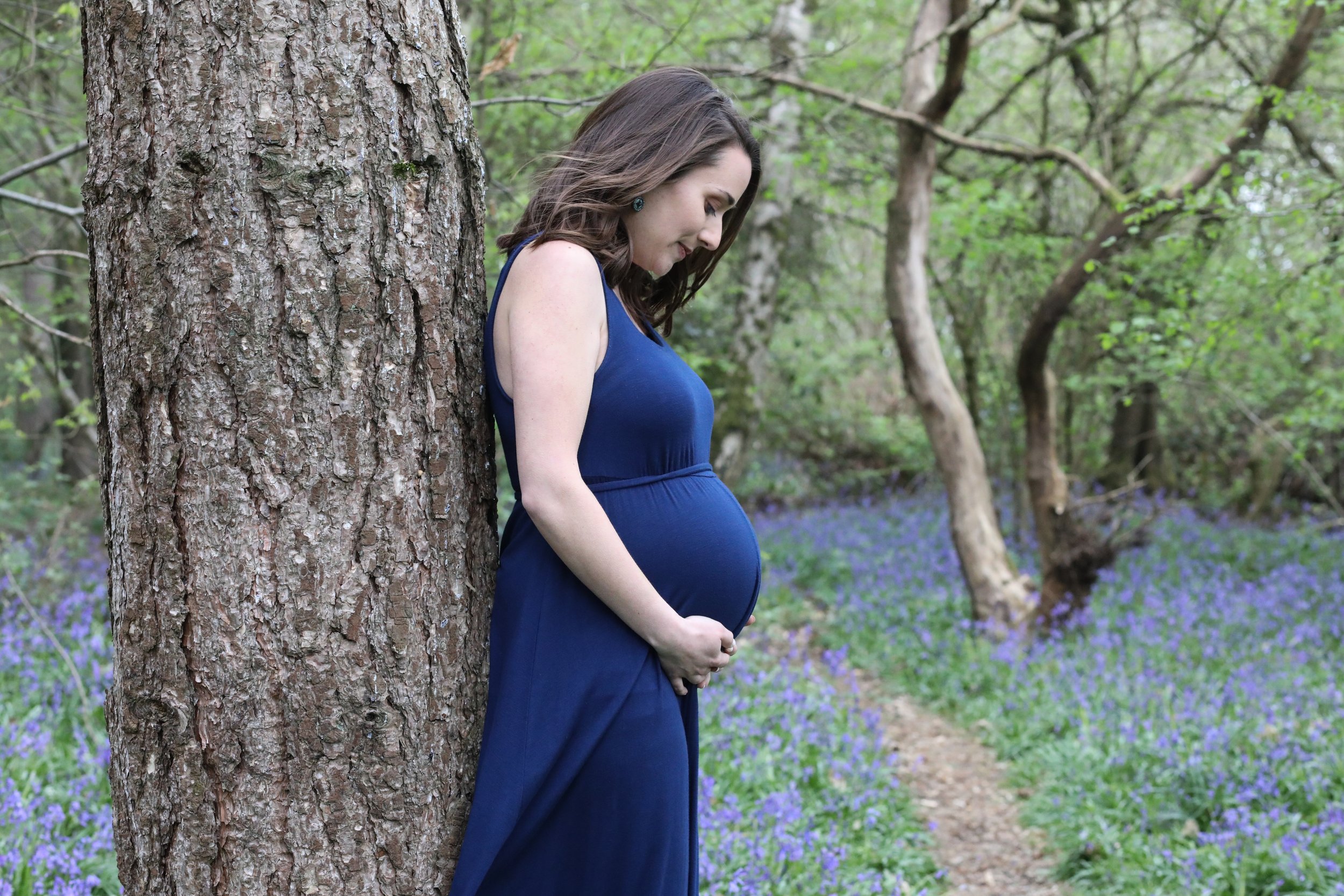 Maternity photo shoot in Berkshire | Bluebell pregnancy photos with Sarah & Bob128 choice .JPG