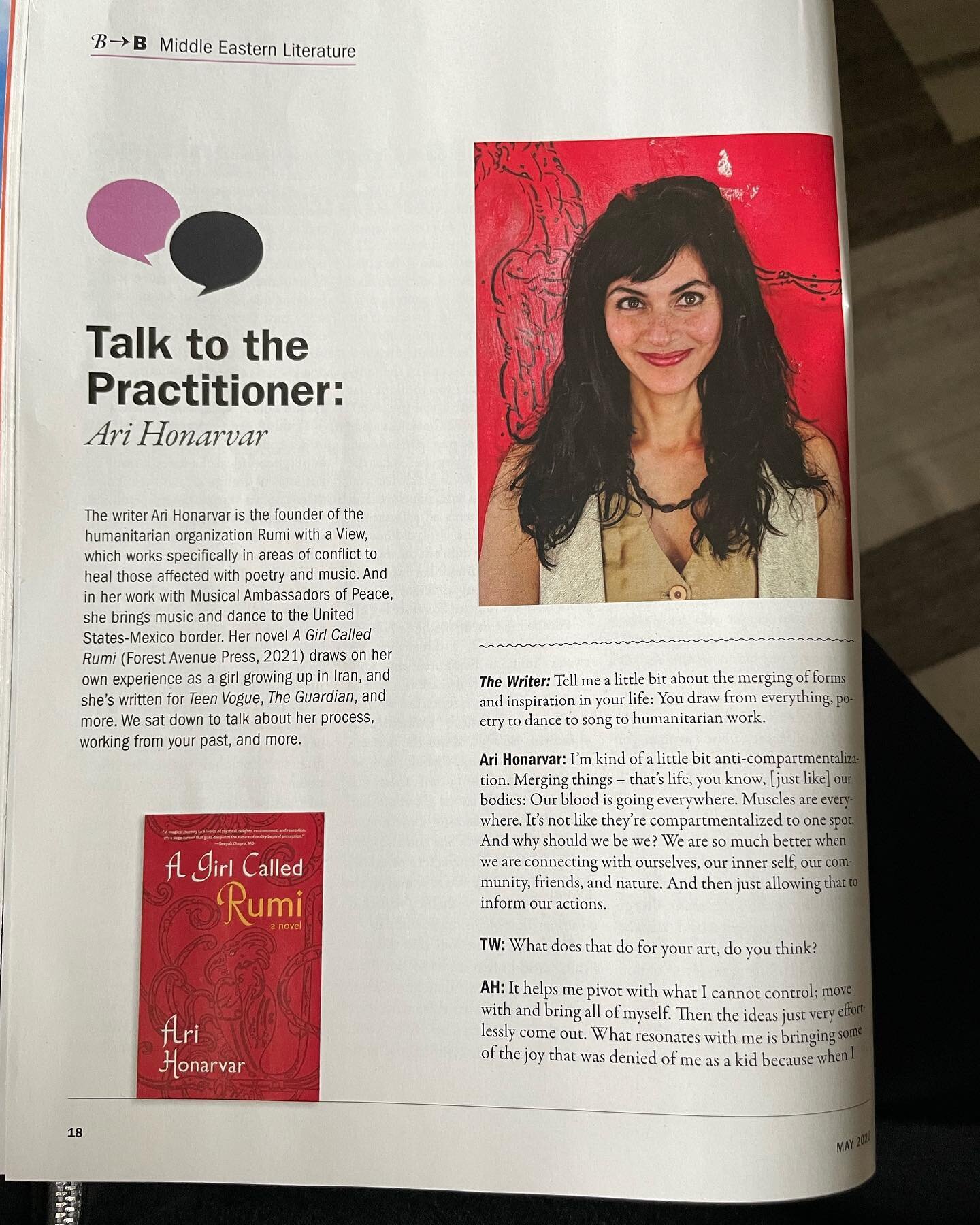 So tickled to see @rumiwithaview in the May issue of The Writer magazine! Great interview, Ari. &hearts;️
#binders #memoirwriting #dance