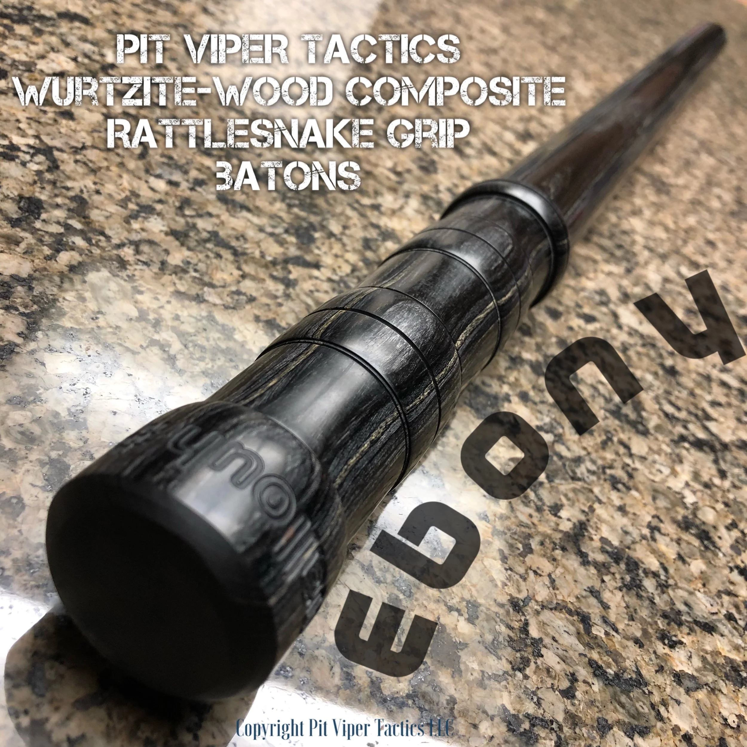 EBONY "WURTZITE-WOOD" Composite Batons