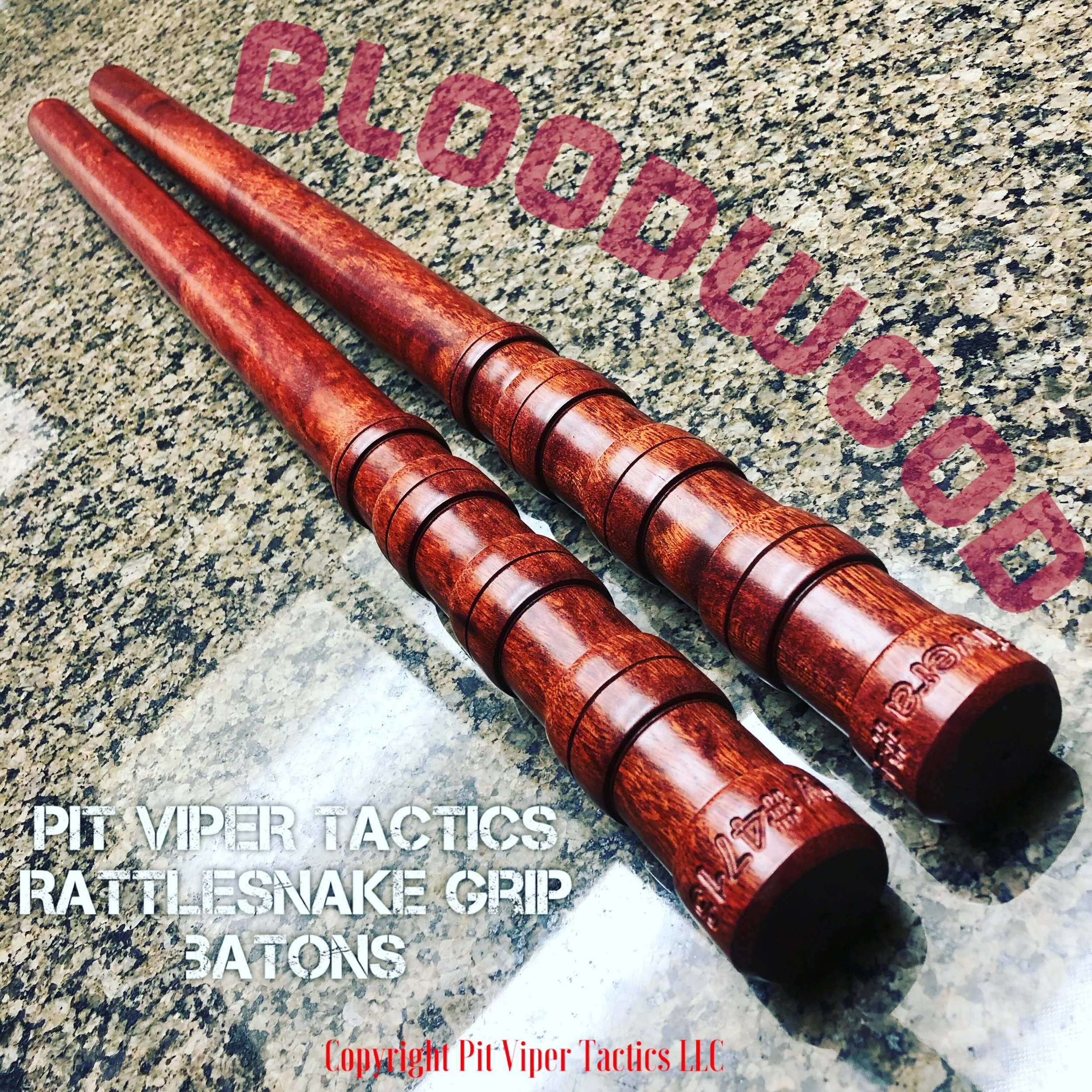 BLOODWOOD Exotic Hardwood Batons