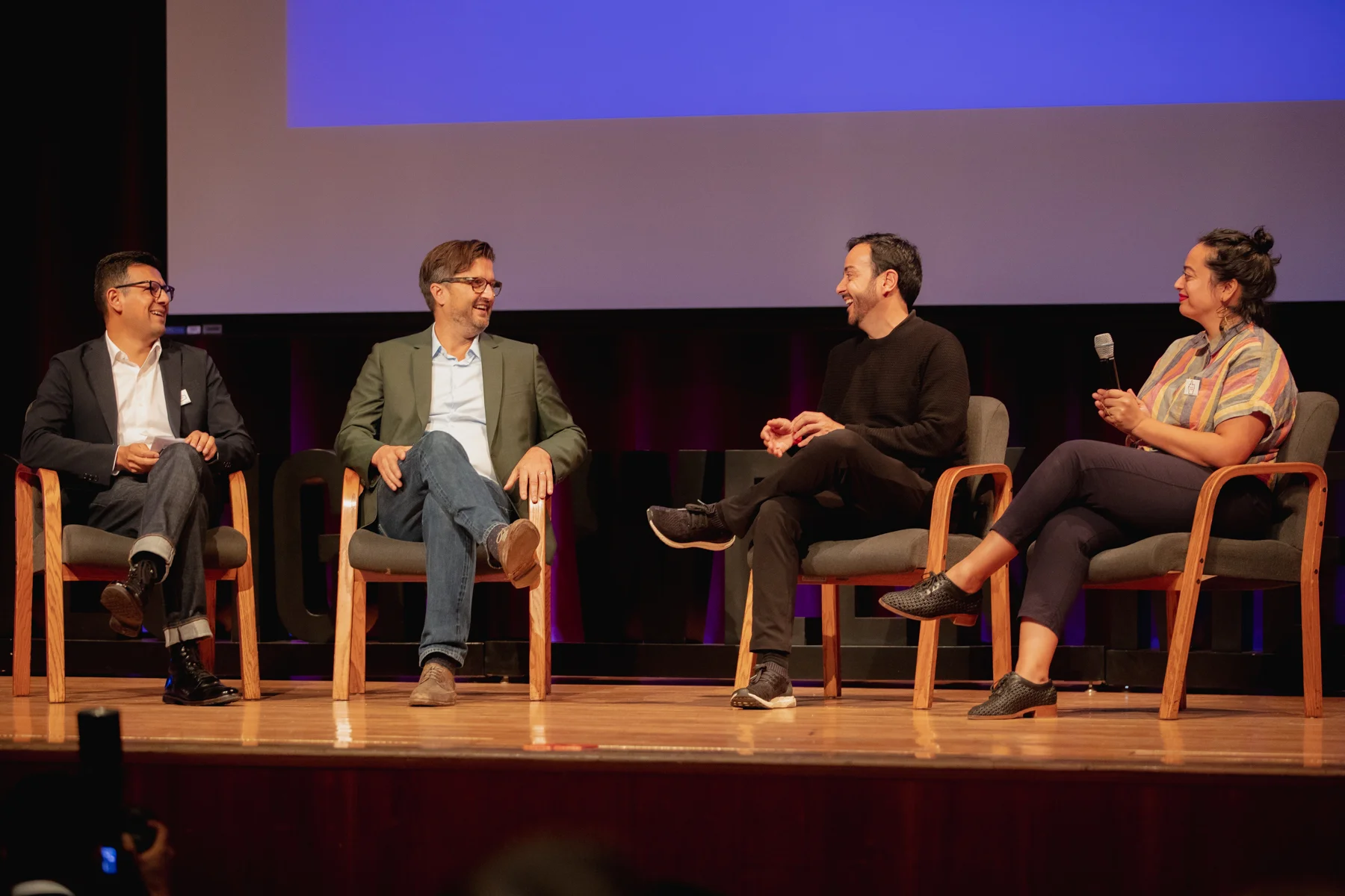Be Original Americas’ “Design in the Time of Tariffs” panel at Design Week Mexico From left to right: Antonio Caliz (Principal, Gensler ), John Christakos (Founder & CEO, Blu Dot ), Emilio Cabrero (Director, Design Week Mexico ), Diana Budds (Senior Story Producer, Curbed )