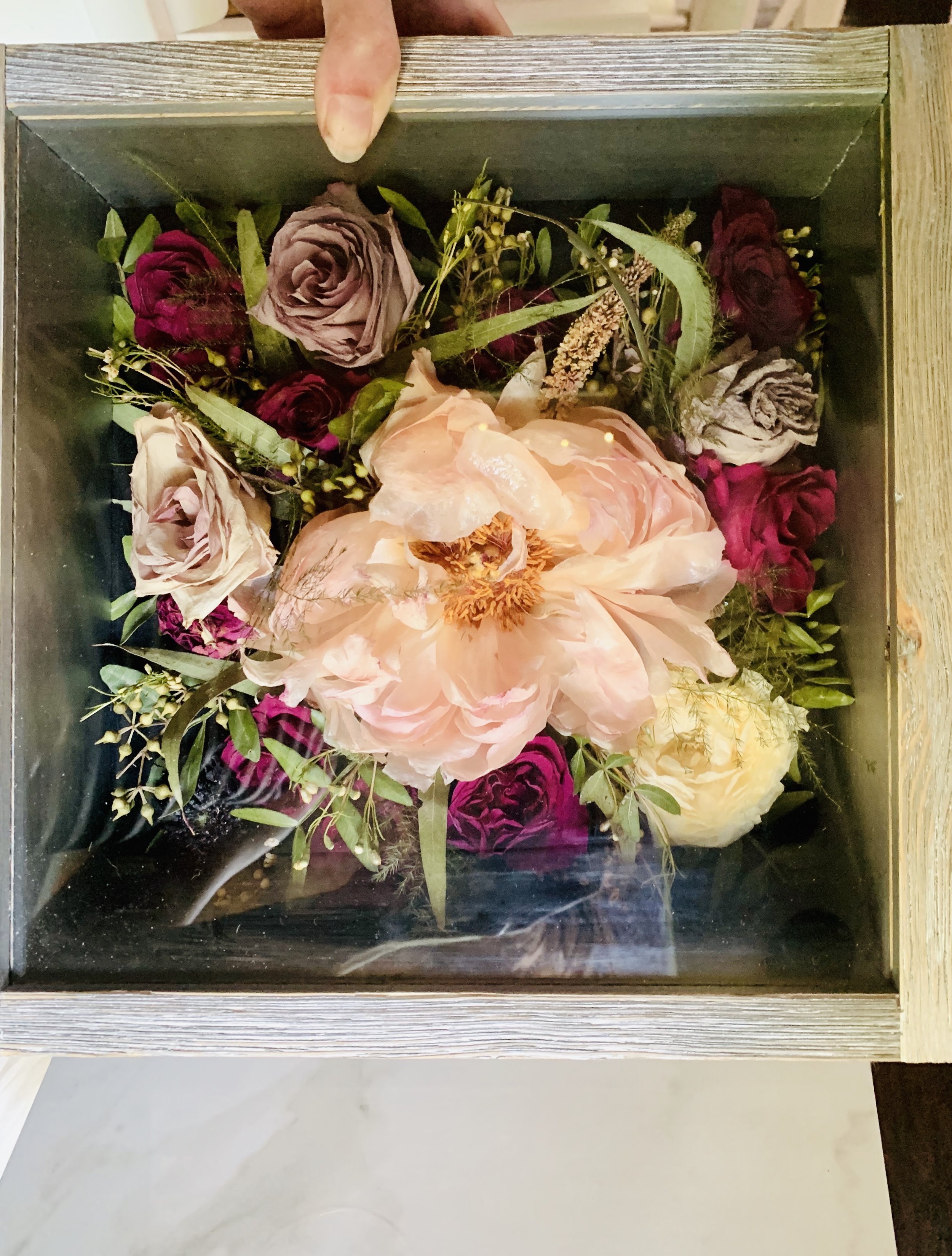 Wedding Bouquet Preservation Glasshouse Collection Preserved Flower And Resin Art