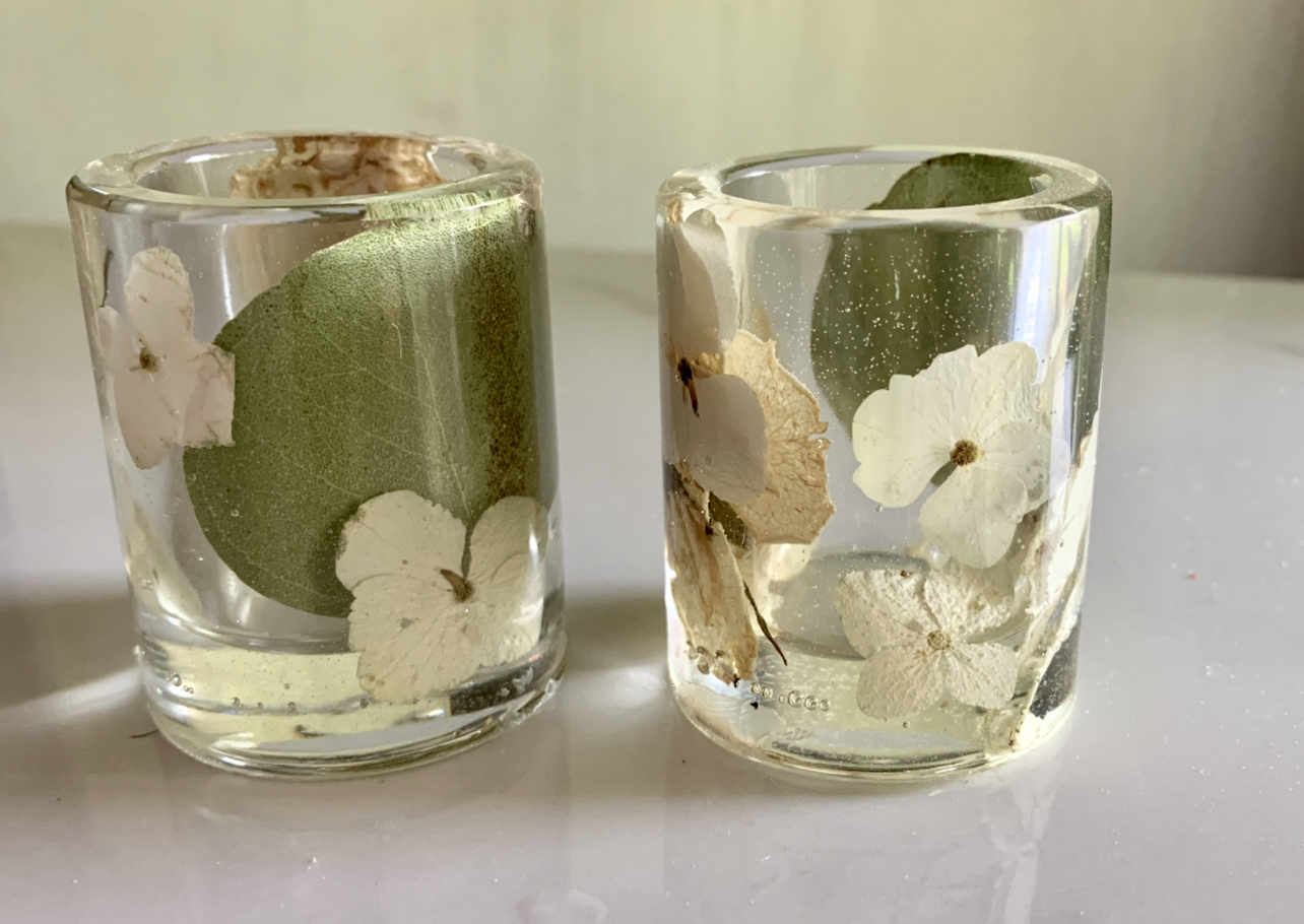 Resin Drinking Cups — Glasshouse Collection- Preserved Flower and Resin Art