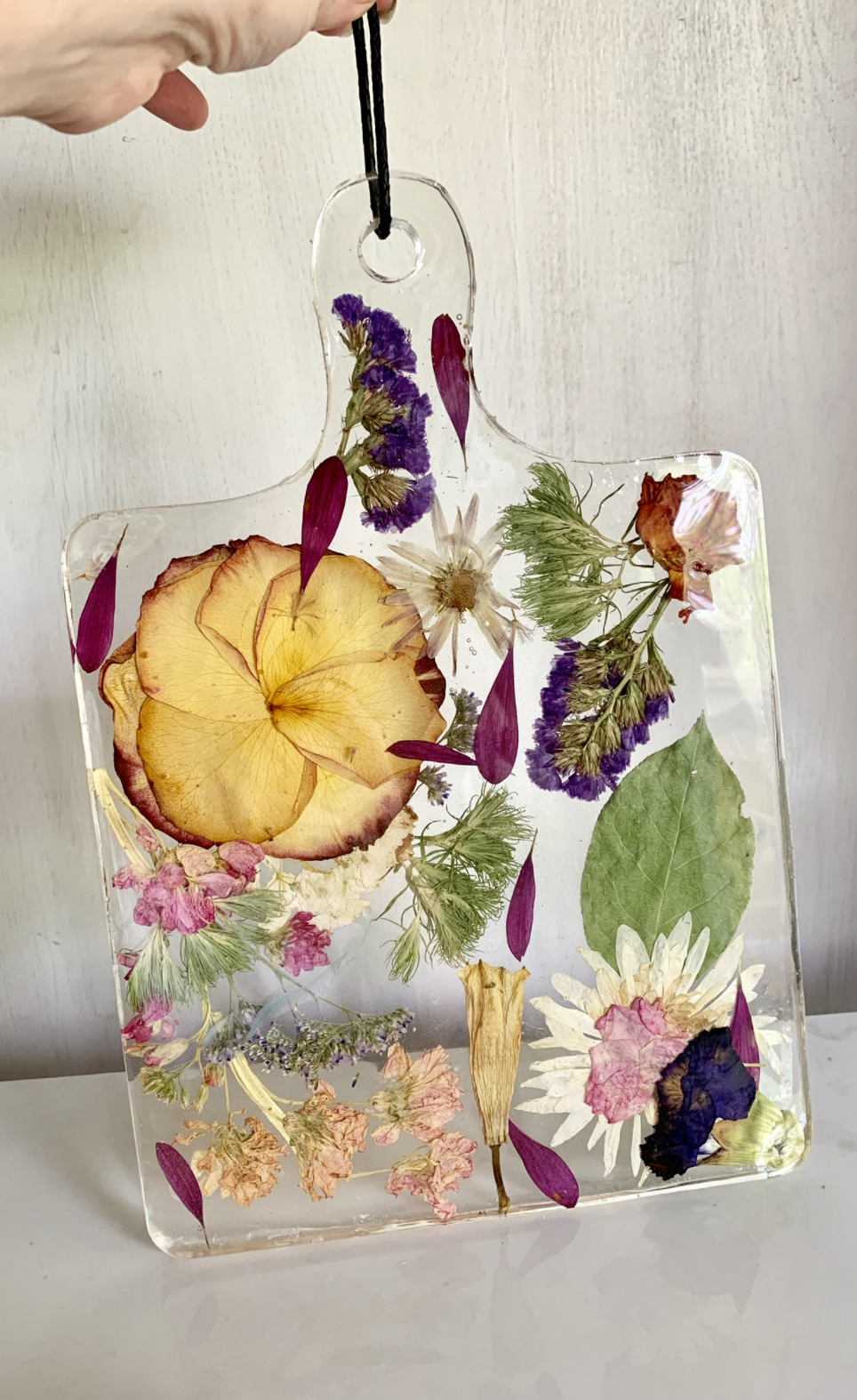 Dried Flower Resin Block / Hexagon — Glasshouse Collection