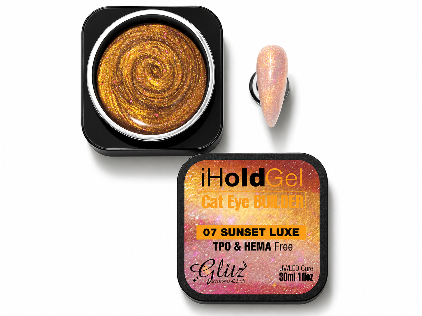 #7 Sunset Luxe - Cat Eye Hard Builder Gel