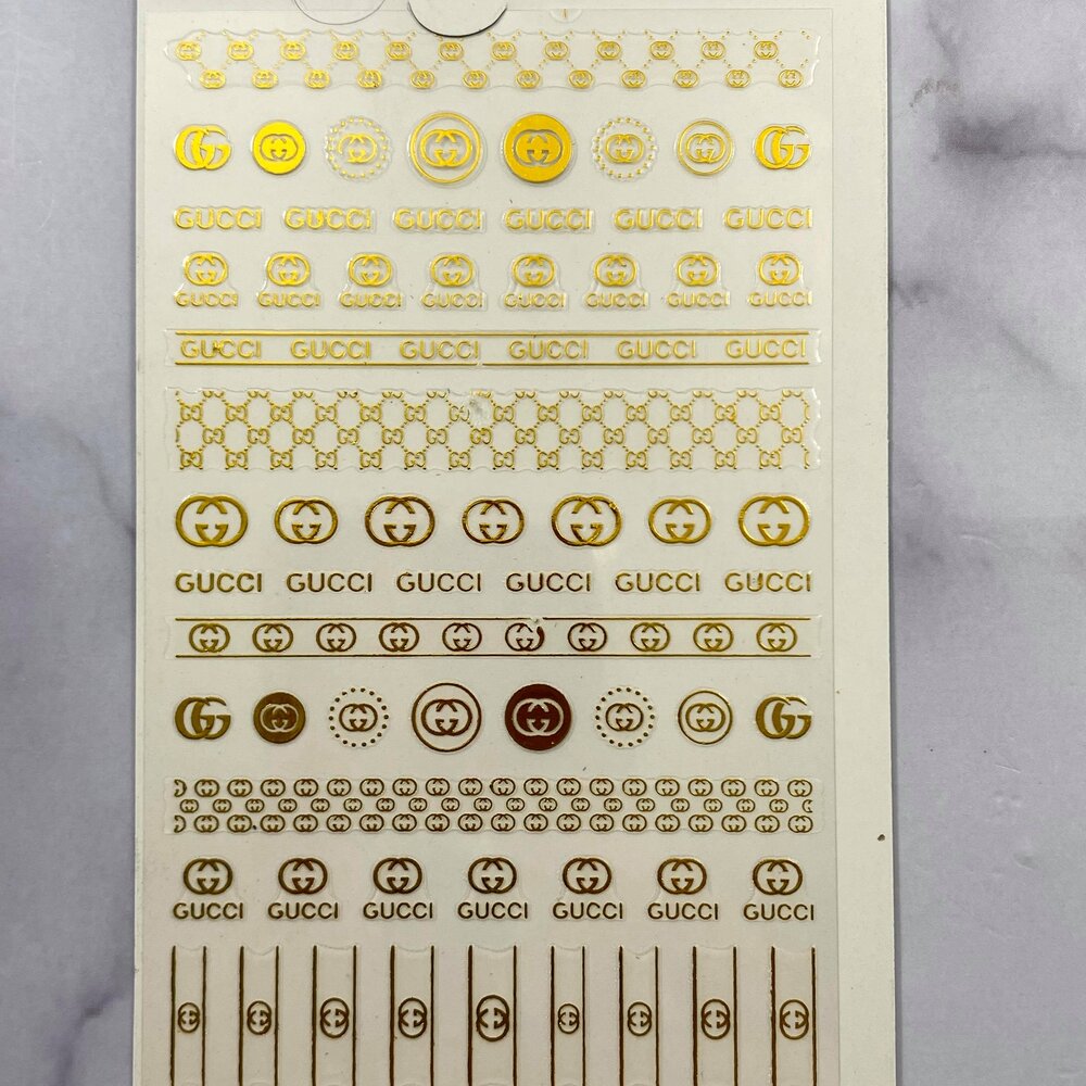 Golden Louis - Nail Art Sticker — Glitz Accessories & Such.