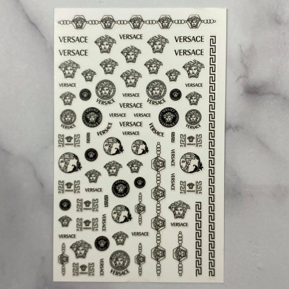 White C D020 - Nail Art Sticker — Glitz Accessories & Such.