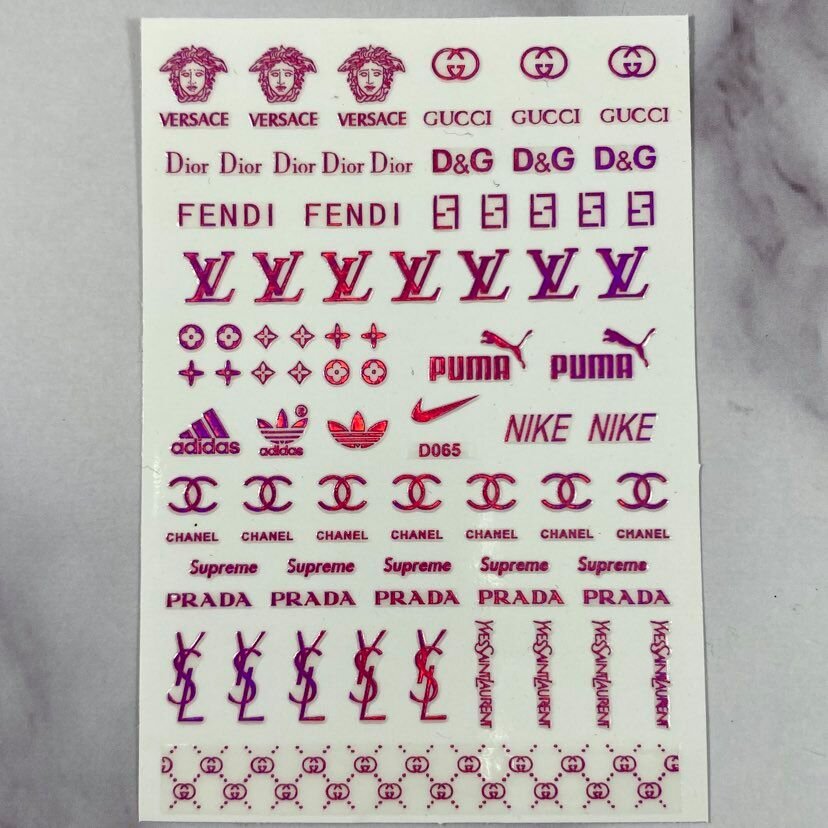 Rose Designer Megamix D065 - Nail Art Sticker — Glitz Accessories & Such.