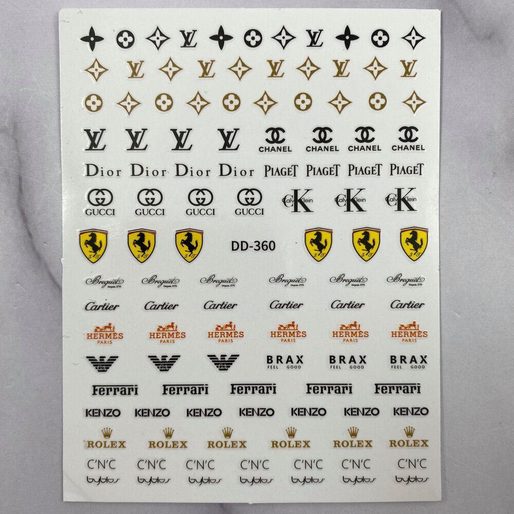 Designers Mix DD-360 - Nail Art Sticker — Glitz Accessories & Such.