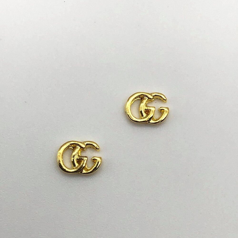 Gold Designer Charm - GG -4pcs — Glitz Accessories & Such.