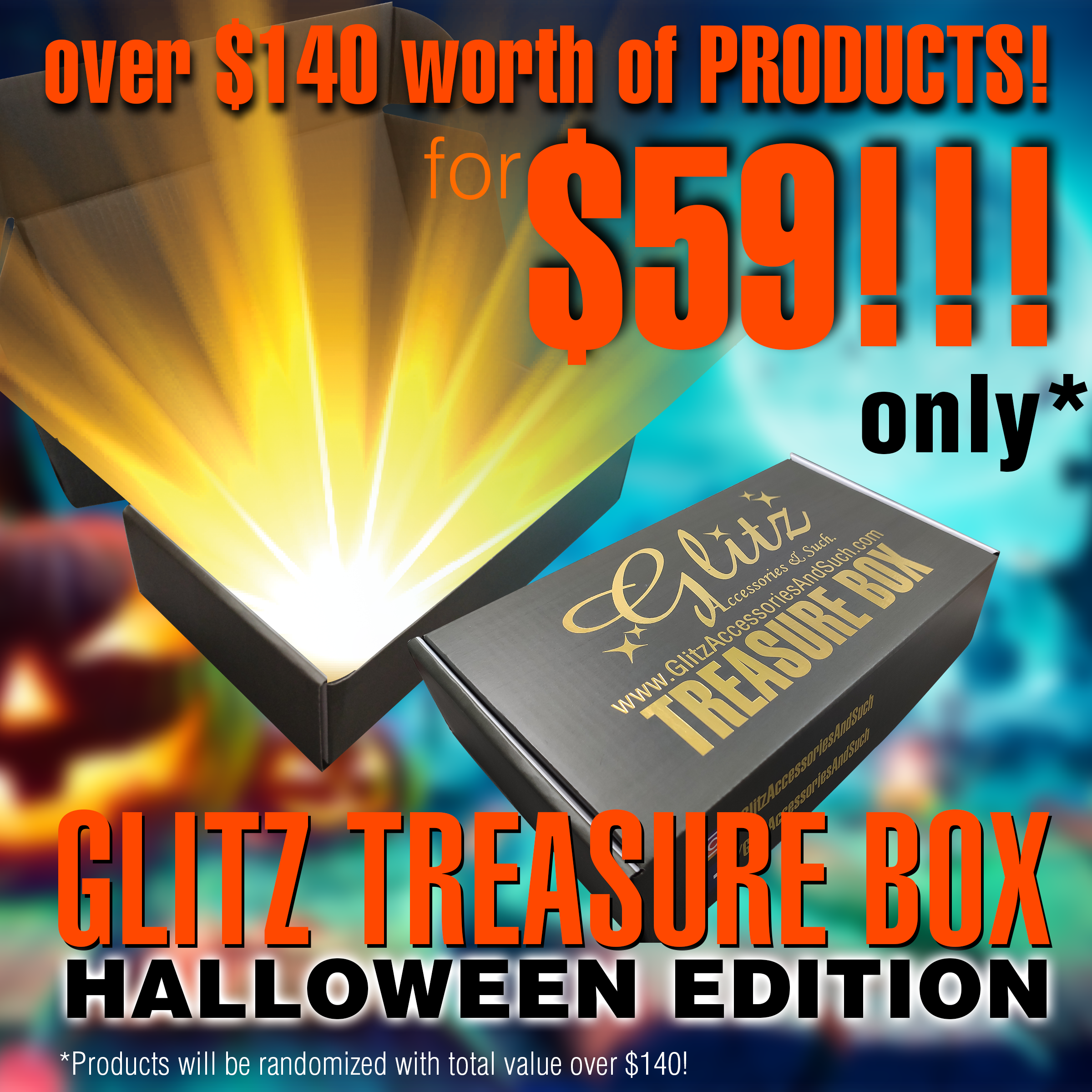 Halloween Treasure Box - $140 Valued